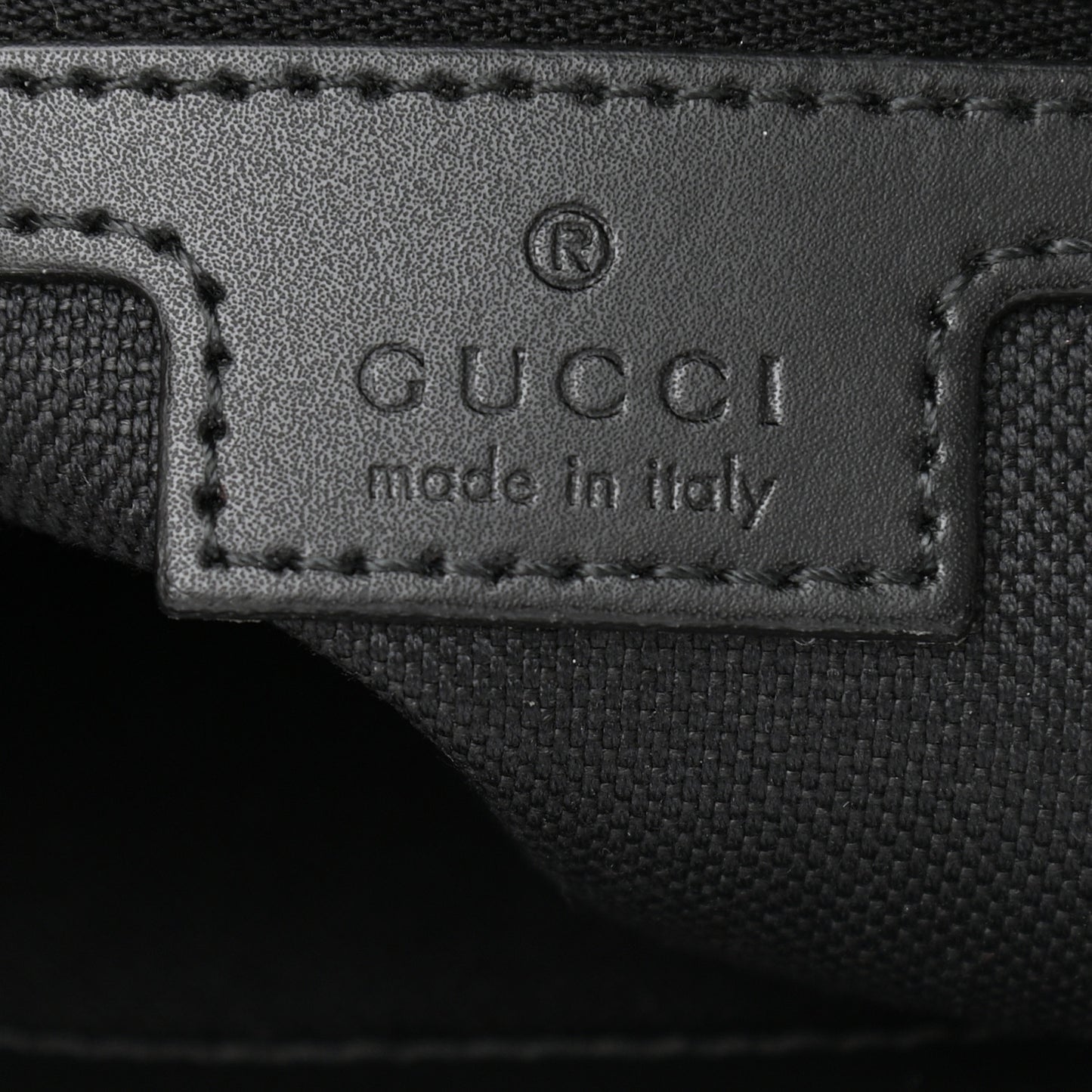 GG Supreme Monogram Appia Calfskin Web Flat Messenger Bag Black Grey