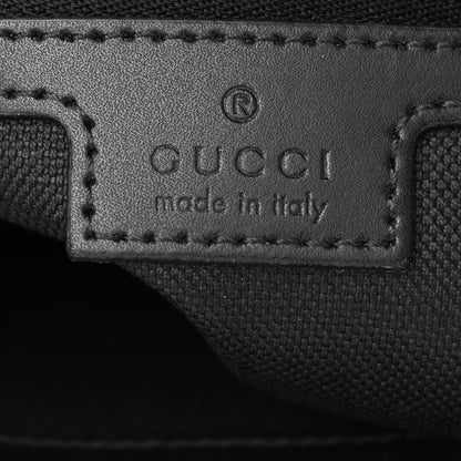 Gucci GG Supreme Monogram Appia Calfskin Web Flat Messenger Bag Black Grey 6 of 9