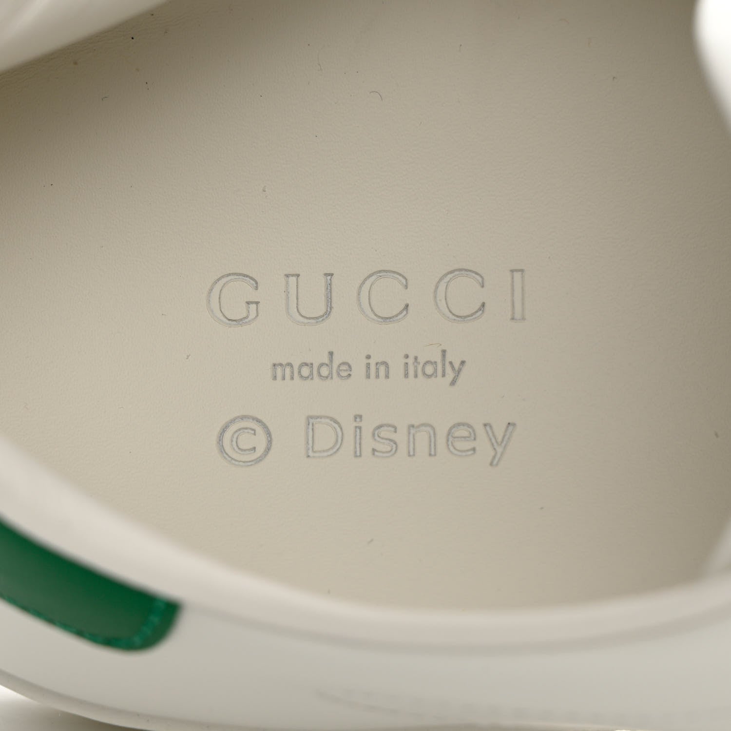 Gucci X DISNEY Calfskin Miro Soft Web Donald Duck Womens Ace Sneakers 39 White New Shamarock 7 of 13