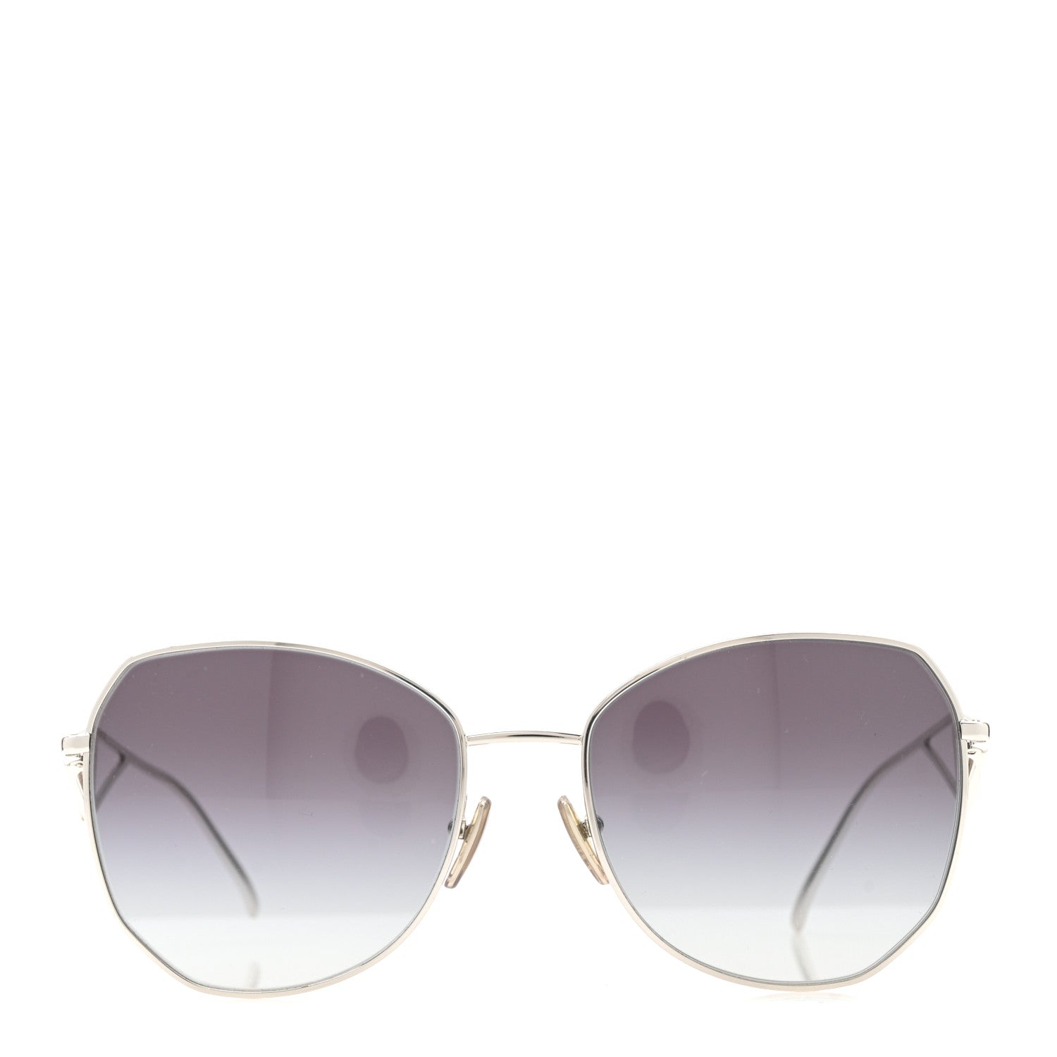 Prada Metal Symbole Triangle Logo Sunglasses SPR57YS Smoky Grey 2 of 6