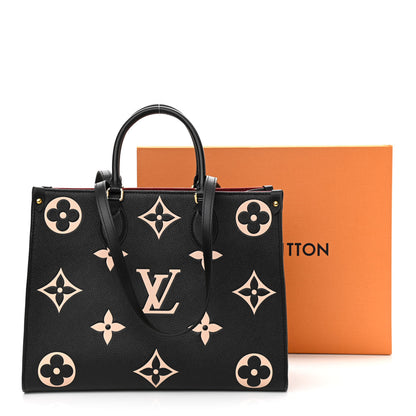 Louis Vuitton Empreinte Monogram Giant Onthego MM Black Beige 11 of 11