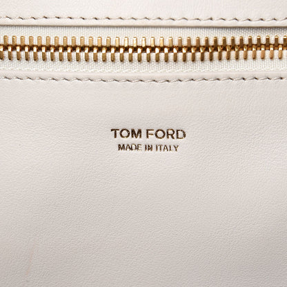 Tom Ford Smooth Calfskin Tubo Horizontal Tote Chalk 7 of 11