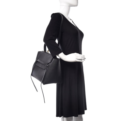 Celine Grained Calfskin Mini Belt Bag Black 2 of 8