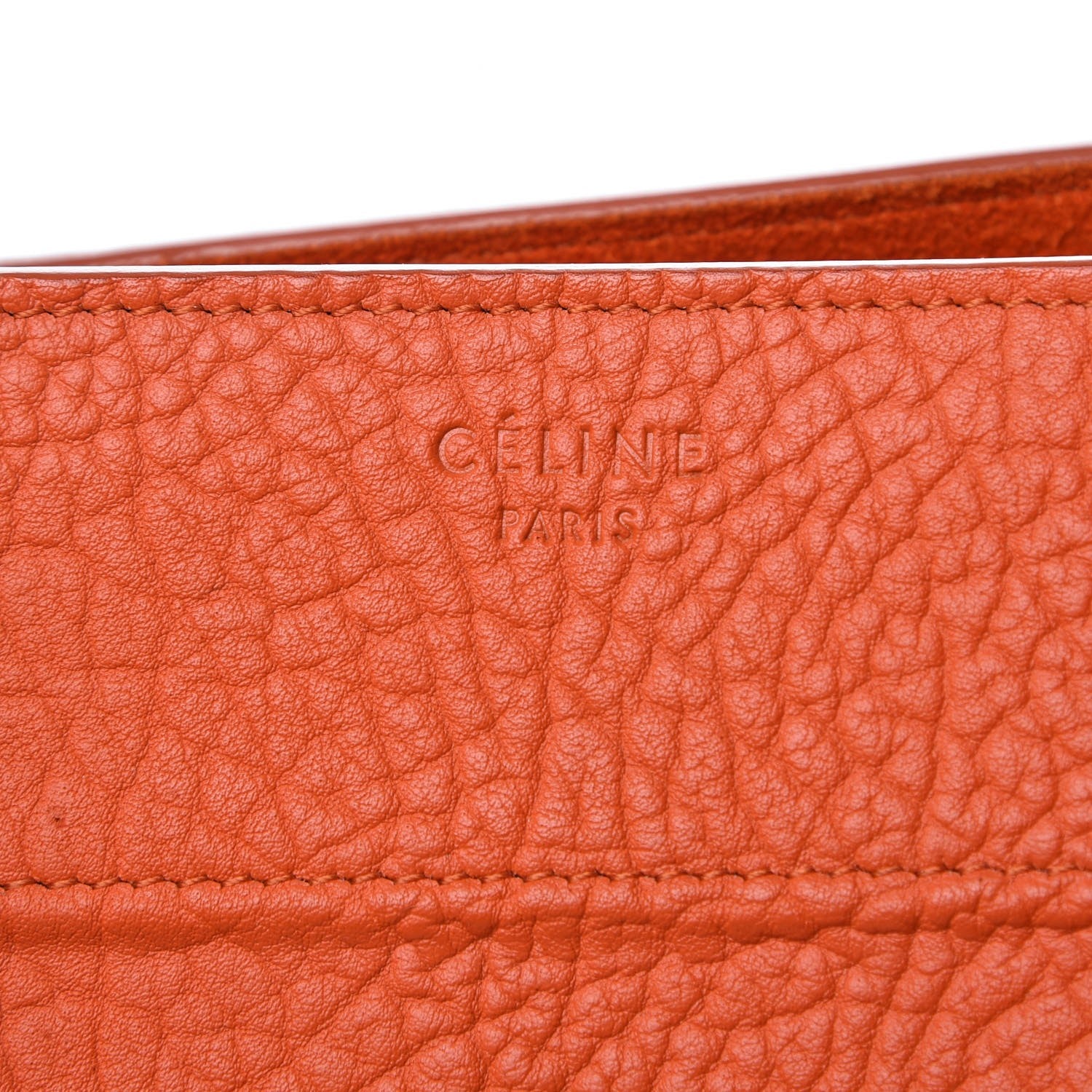 Celine Bullhide Calfskin Medium Phantom Luggage Burnt Orange 6 of 11