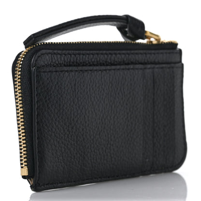 Chloe Grained Calfskin Alphabet Purse Wallet Black 3 of 6
