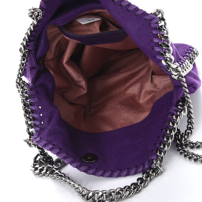 Stella McCartney Shaggy Deer Mini Falabella Fold Over Tote Bright Purple 5 of 8