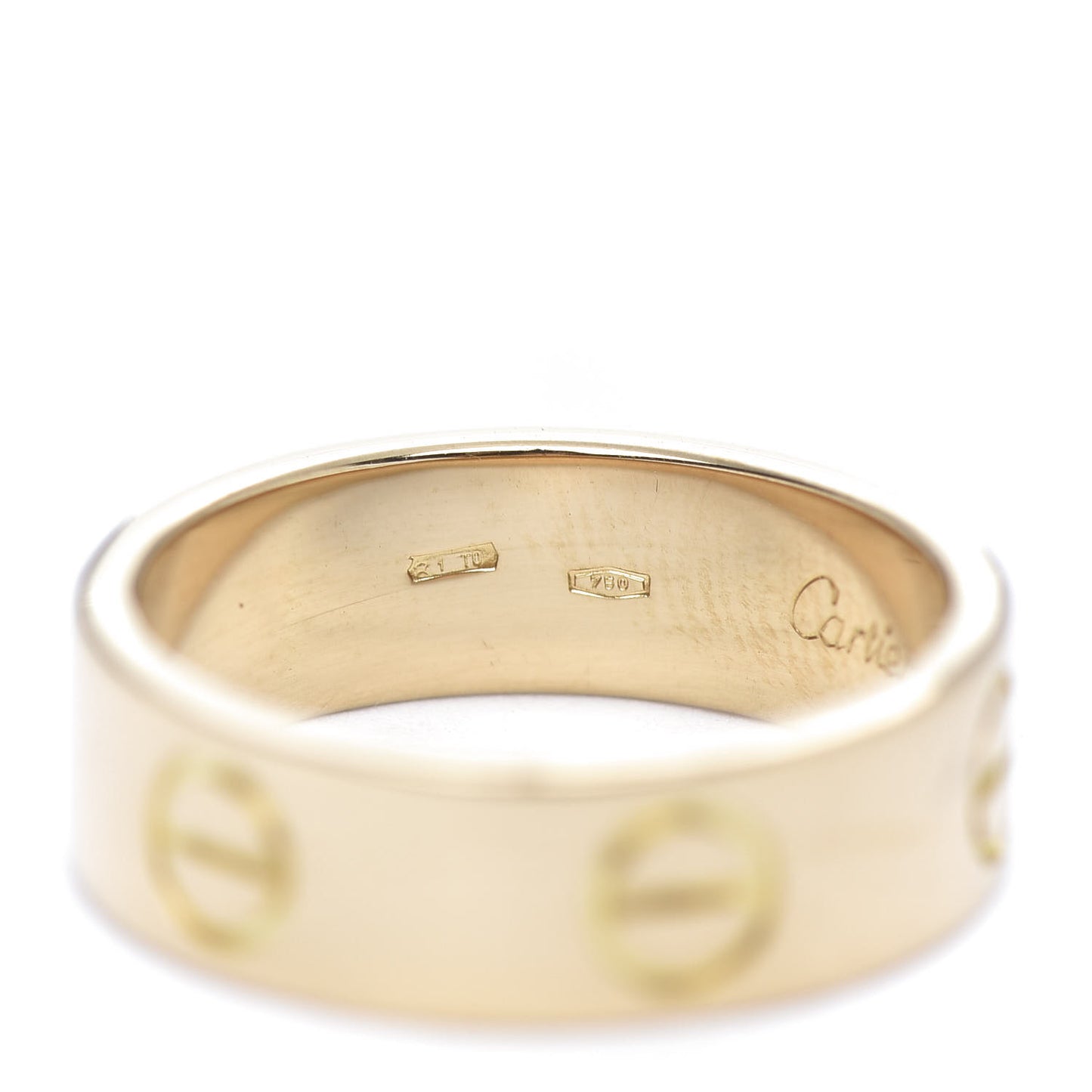 18K Yellow Gold 5.5mm LOVE Ring 51 5.75