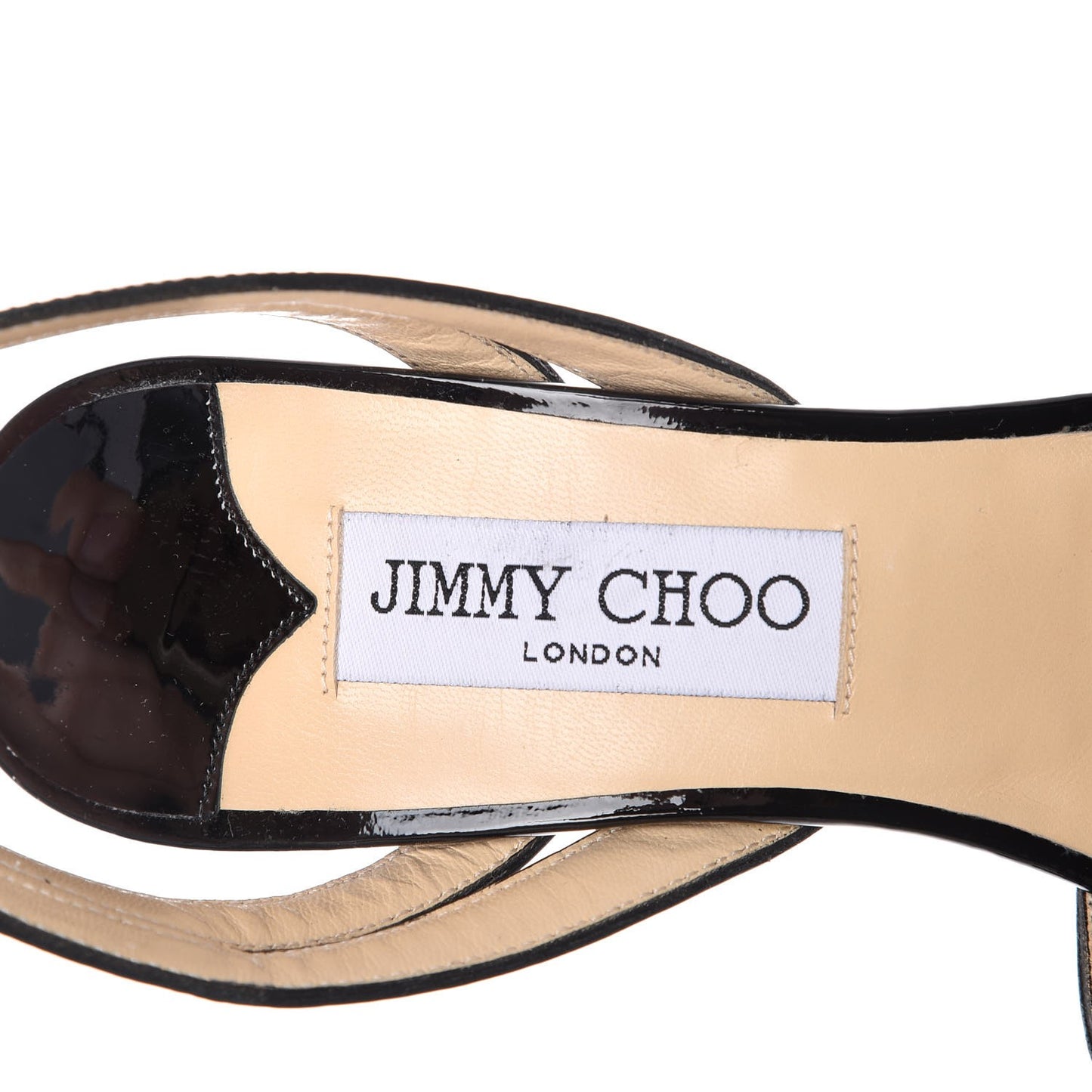 Patent Striped Damon 100 Wedge Sandals 37.5 Black White