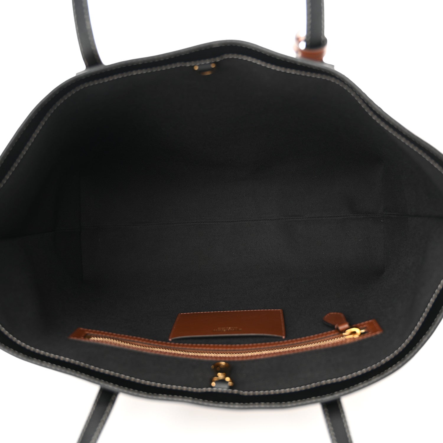 Burberry E-Canvas Check Medium Soft TB Tote Dark Birch Brown 4 of 8