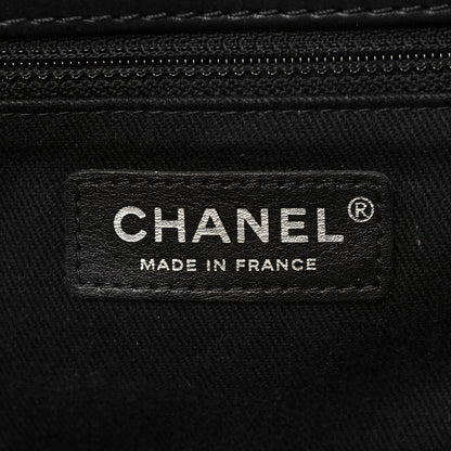 Chanel Calfskin Quilted Double Stitch Hamptons Clutch with Chain Black 6 of 7