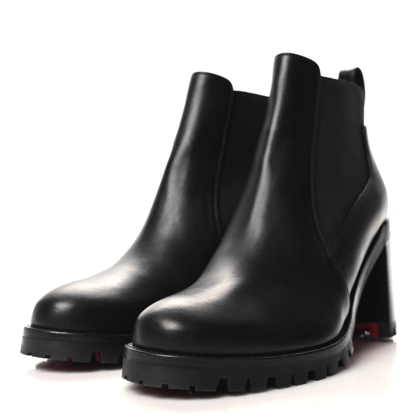 Calfskin Marchacroche 70 Chelsea Boots 37.5 Black
