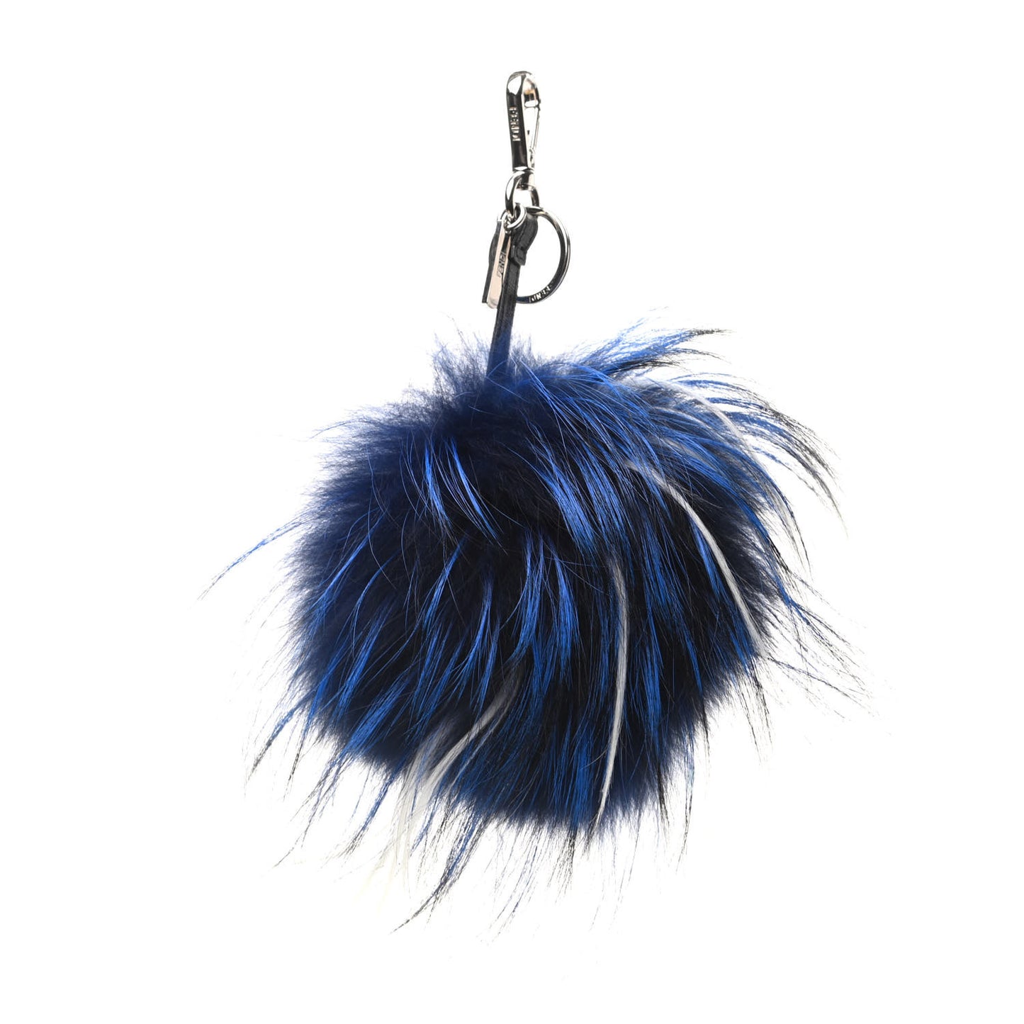 Rabbit Fox Goat Fur Monster Bag Bug Charm Black Fluo Blue White