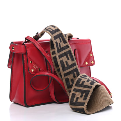 Fendi Vitello Grace Matte Small Flip Tote Fragola 3 of 5
