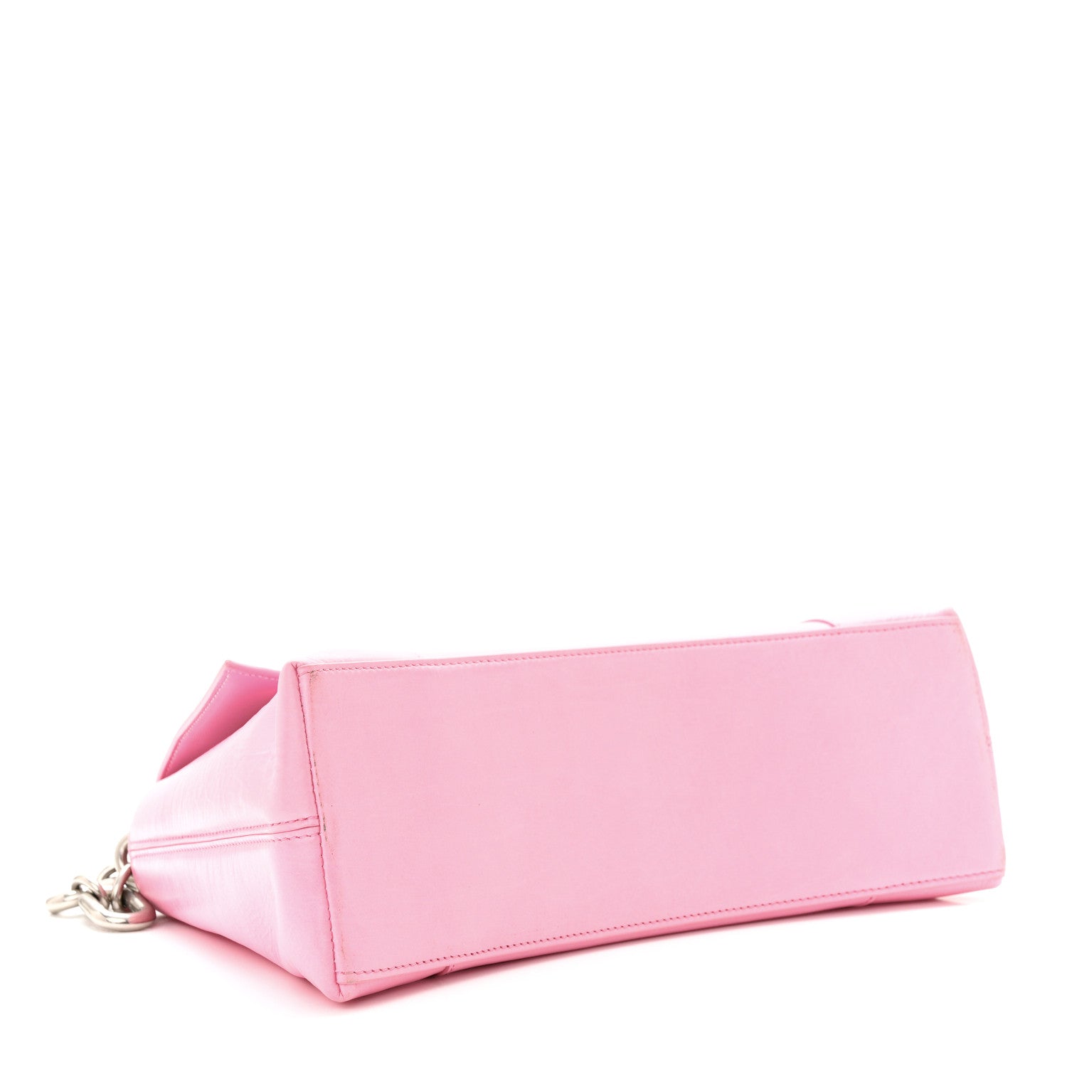 Balenciaga Calfskin S Downtown Shoulder Bag Candy Pink Black 4 of 12