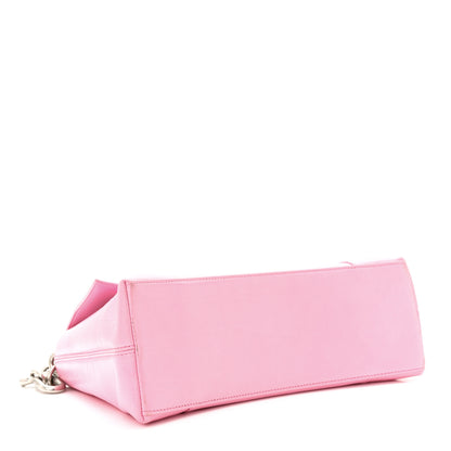 Balenciaga Calfskin S Downtown Shoulder Bag Candy Pink Black 4 of 12