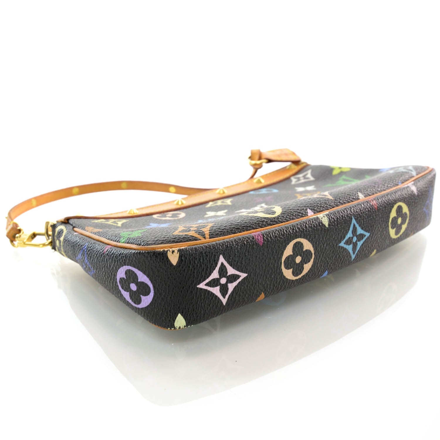 Louis Vuitton Monogram Multicolor Pochette Accessories Black 4 of 7