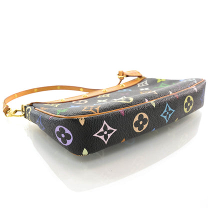 Louis Vuitton Monogram Multicolor Pochette Accessories Black 4 of 7