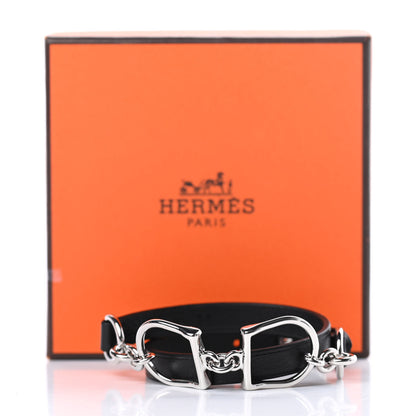 Hermes Swift Etrier Double Tour Bracelet T1 Black 7 of 7