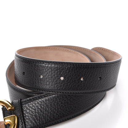 Gucci Grained Calfskin Double G 40mm Belt 85 34 Black 5 of 6