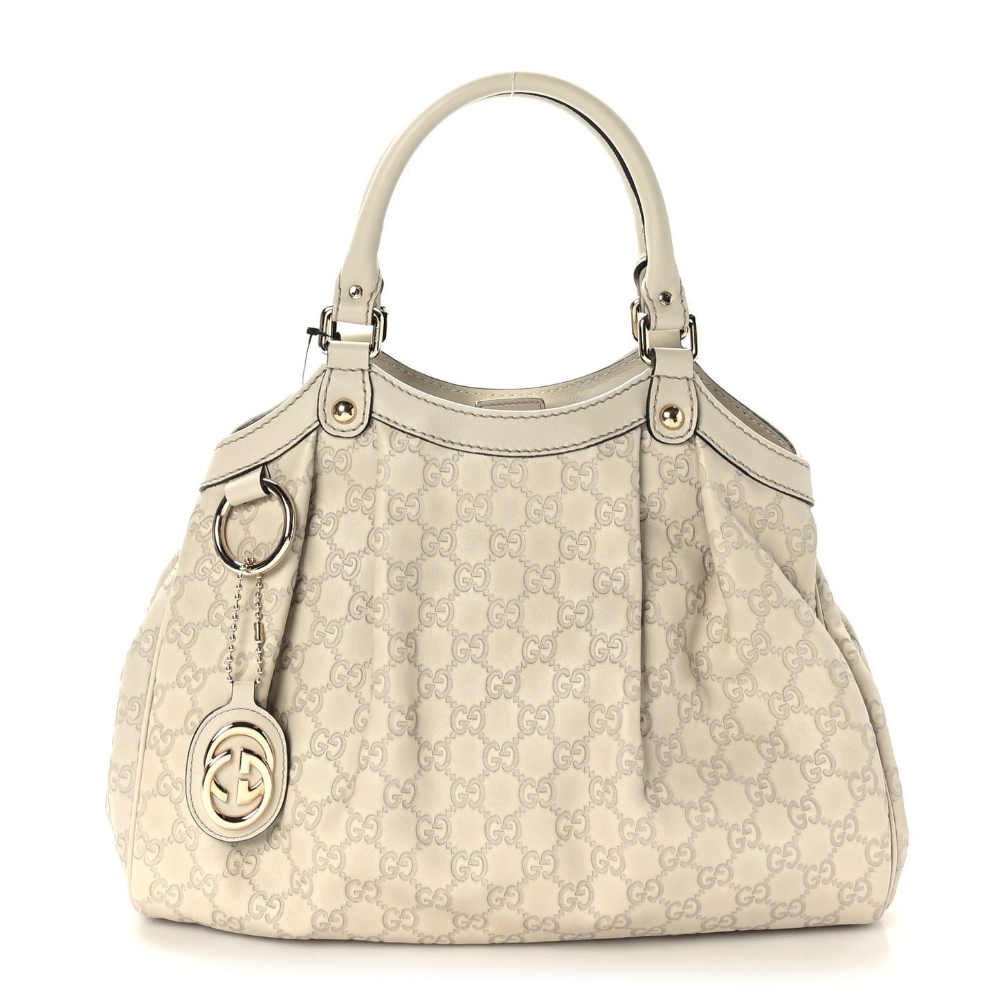Guccissima Medium Sukey Tote Mystic White