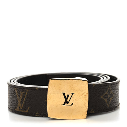 Louis Vuitton Monogram LV Cut Reversible Belt 110 44 1 of 5