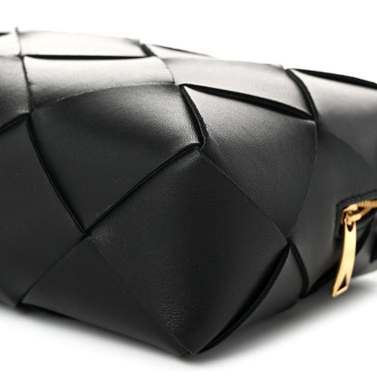 Bottega Veneta Lambskin Maxi Intrecciato Small Cassette Camera Bag Black 9 of 9
