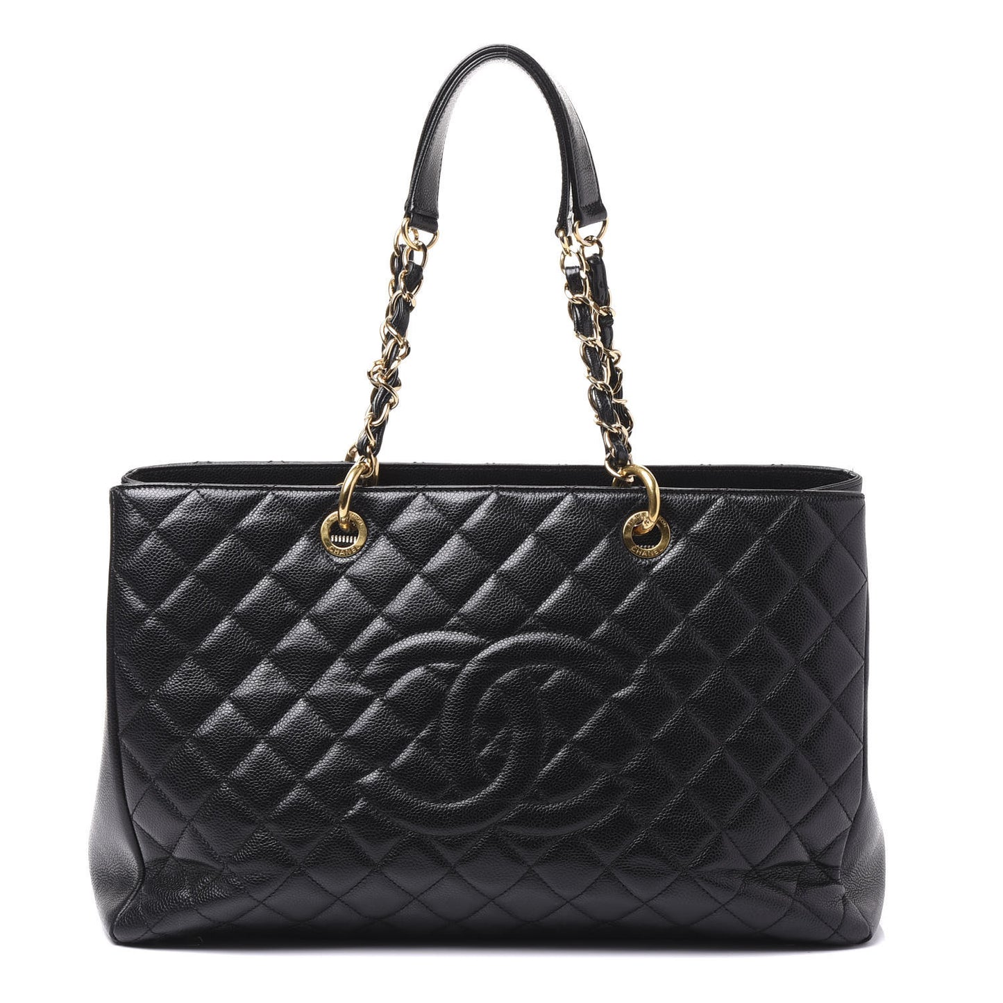 Caviar Quilted XL Grand Shopping Tote GST Black