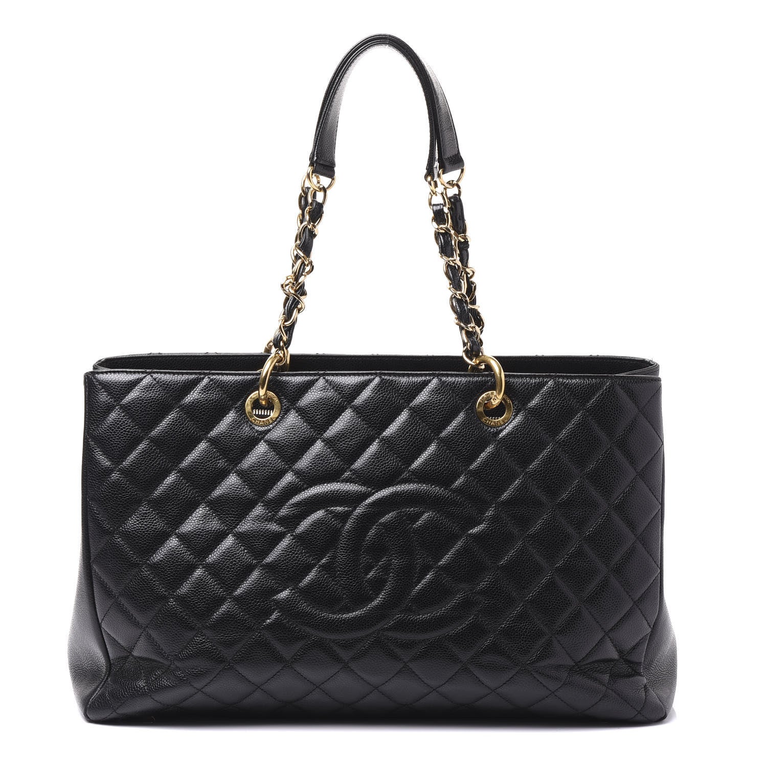 Chanel Caviar Quilted XL Grand Shopping Tote GST Black 1 of 9