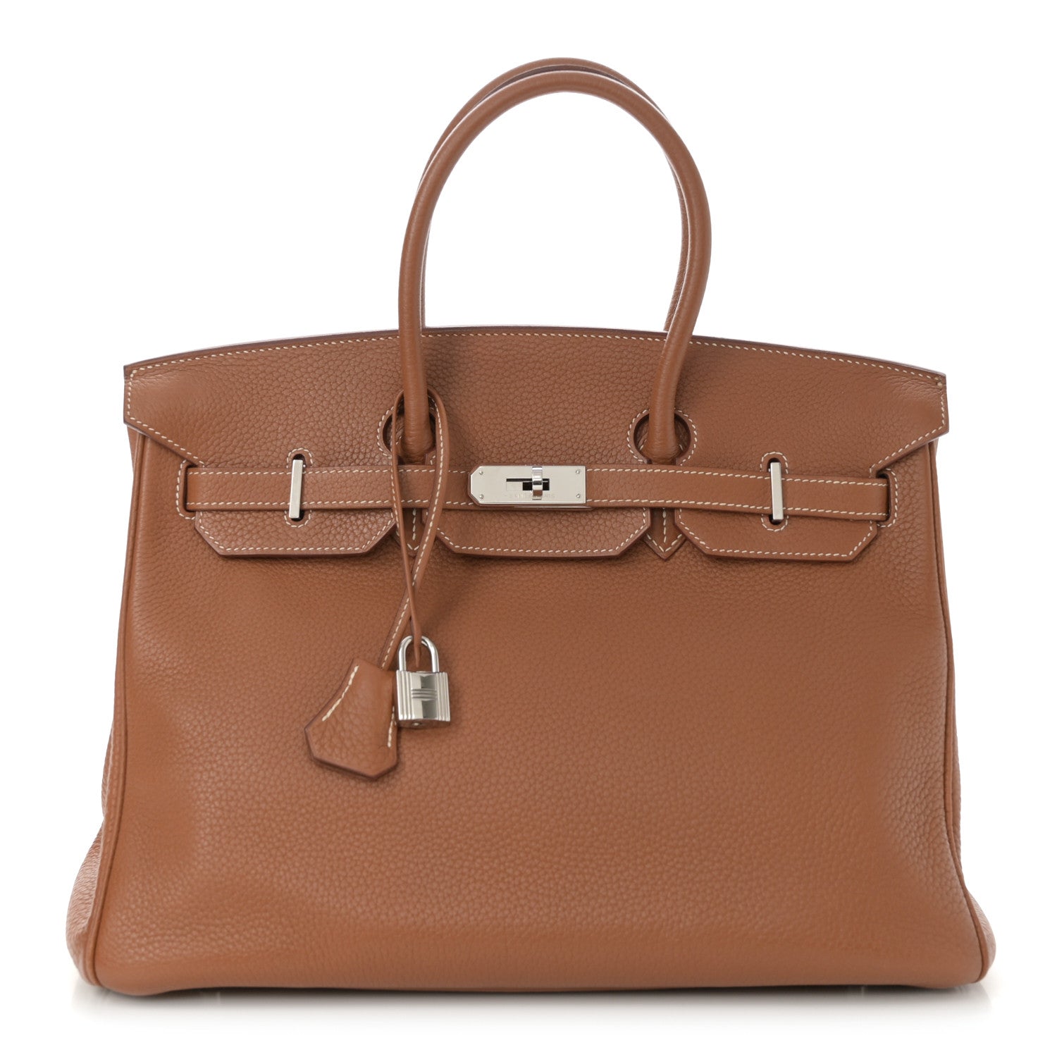 Hermes Taurillon Clemence Birkin 35 Gold 1 of 13