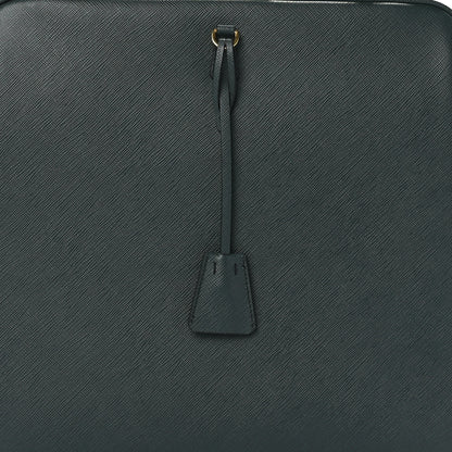 Prada Saffiano Lux Framed Bag Smeraldo 8 of 11