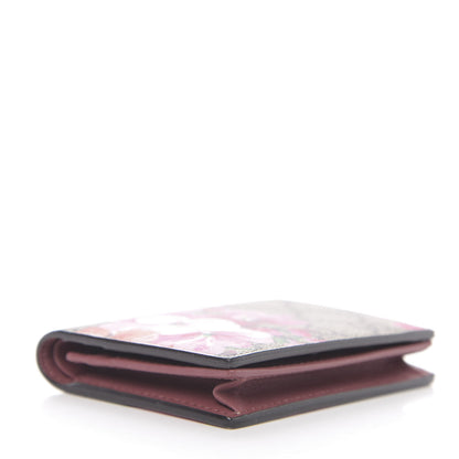 Gucci GG Supreme Monogram Blooms Card Case Beige Multicolor Dry Rose 3 of 6