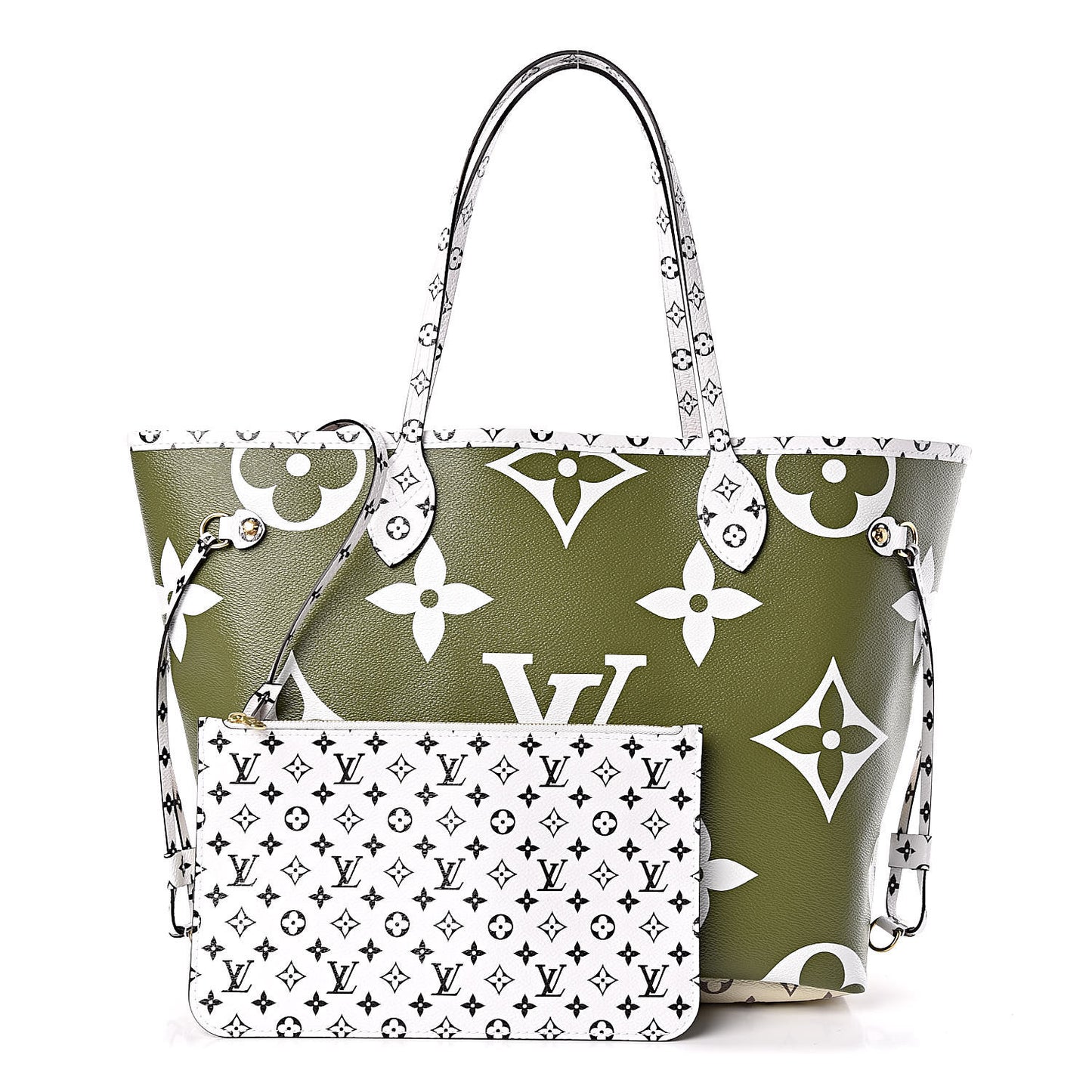 Monogram Giant Neverfull MM Kaki