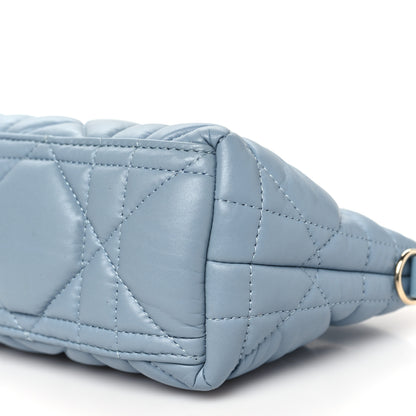 Christian Dior Calfskin Macrocannage Small Diortravel Nomad Pouch Bracing Blue 11 of 11
