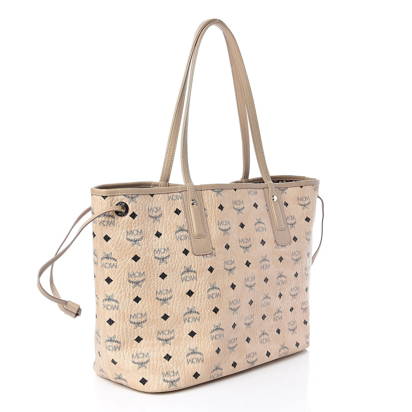 Visetos Medium Liz Reversible Shopper Tote Beige