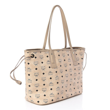 MCM Visetos Medium Liz Reversible Shopper Tote Beige 5 of 16