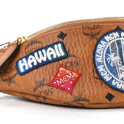 MCM Visetos Hawaii Patch Small Stark Belt Bag Cognac 9 of 10