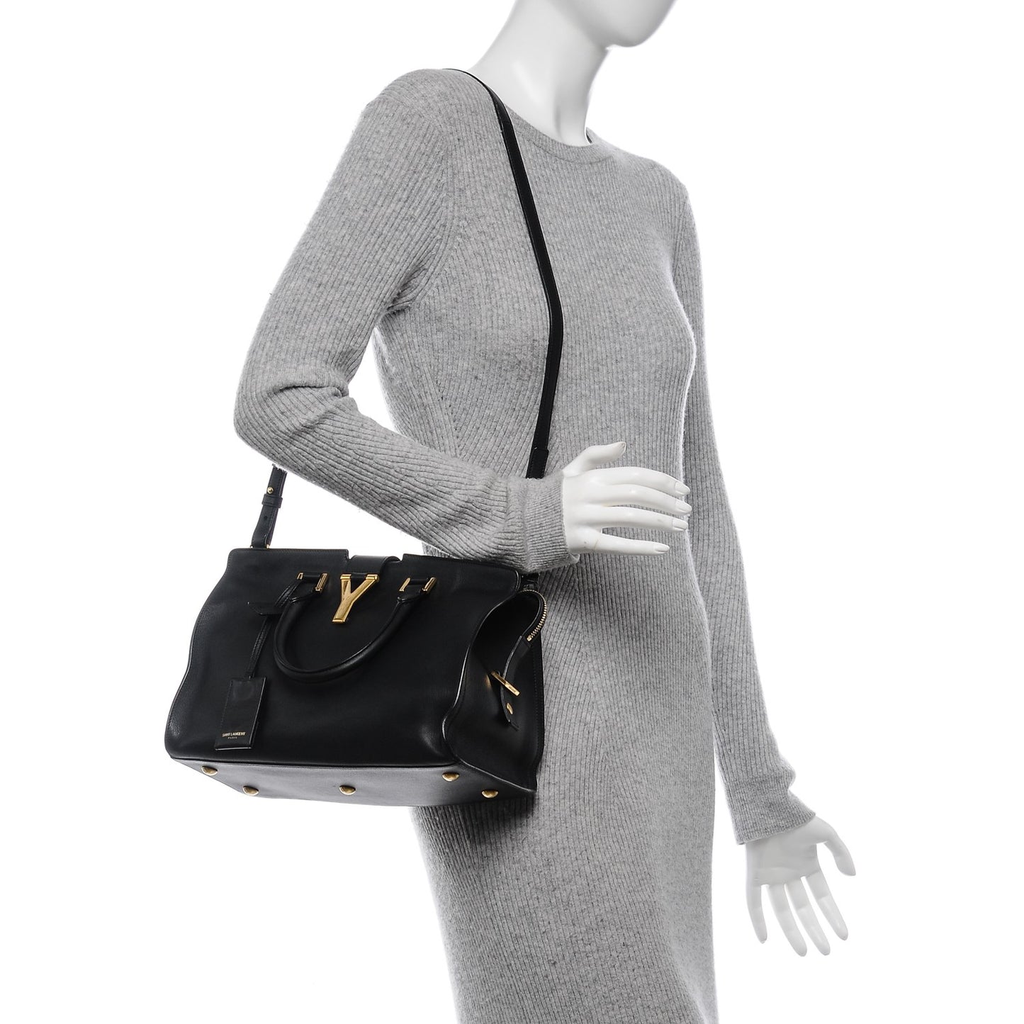 Calfskin Small Classic Y Cabas Black