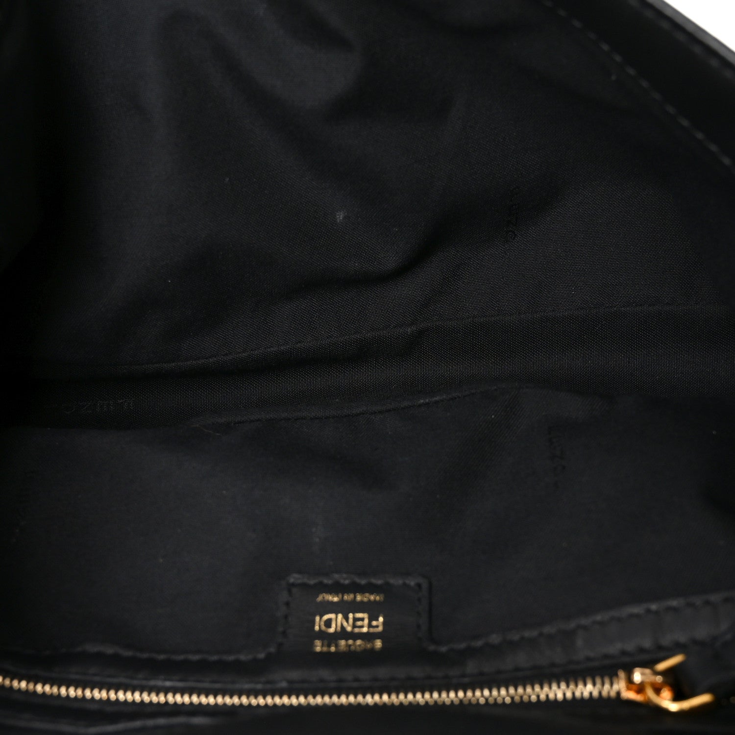 Fendi Nappa FF 1974 Embossed Baguette Black 5 of 11
