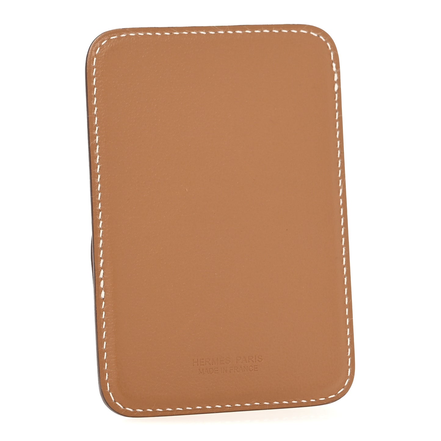 Swift Stitched Cheval MagSafe Card Holder Gold