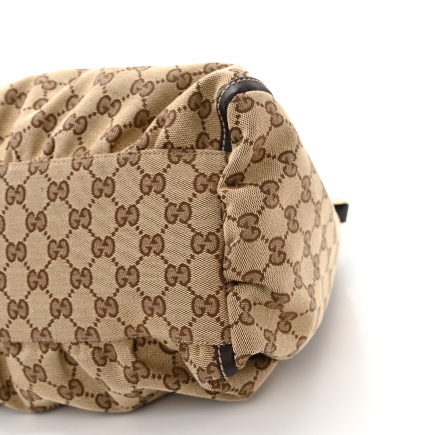 Monogram Large D Gold Hobo Dark Brown