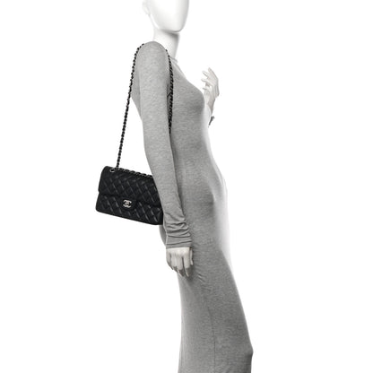Chanel Lambskin Quilted Small Double Flap Black 3 of 10