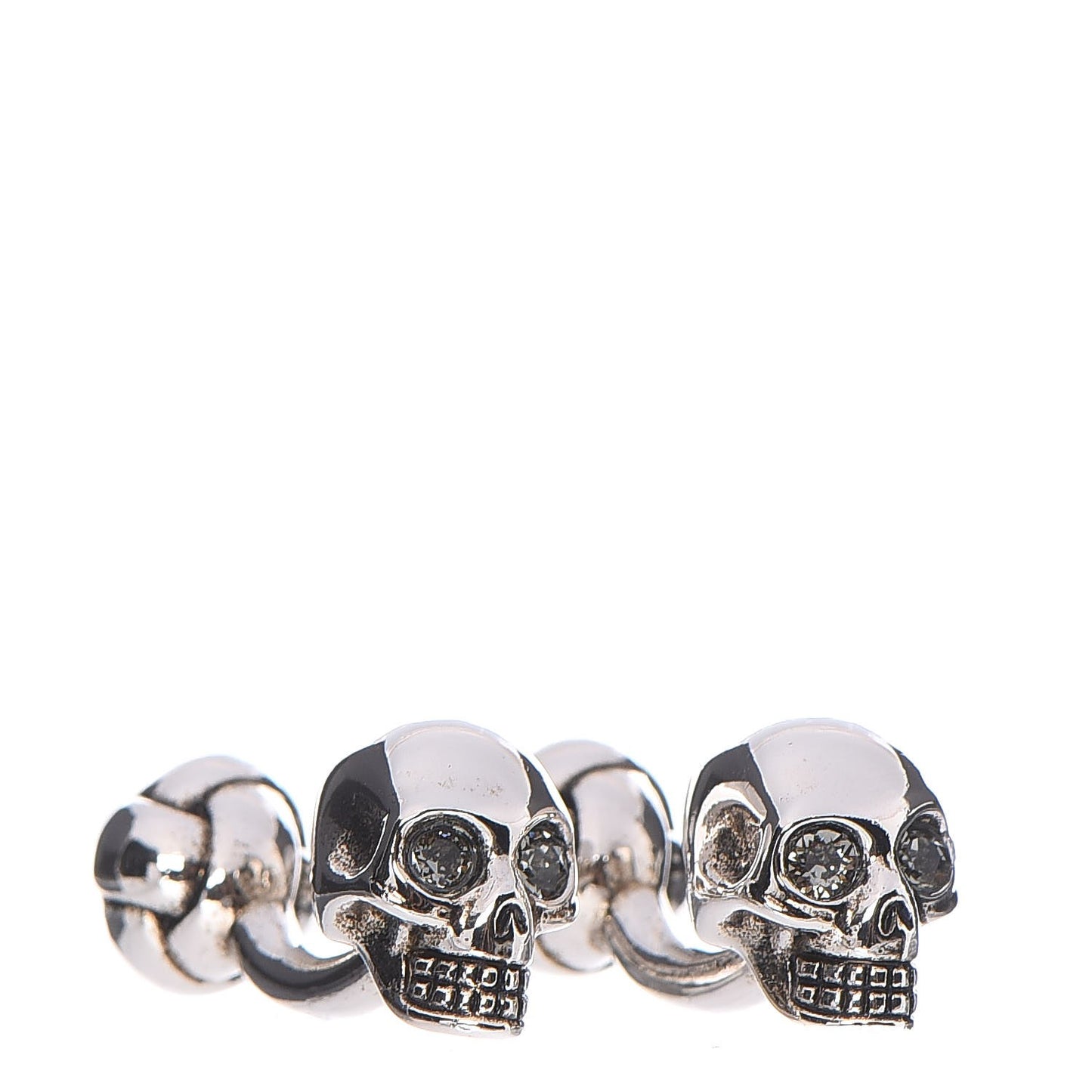 Skull Swarovski Crystal Cufflinks