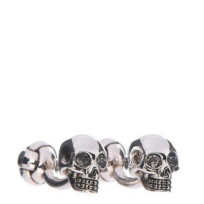 Alexander McQueen Skull Swarovski Crystal Cufflinks 1 of 5