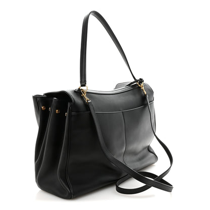 Balenciaga Smooth Calfskin Large Rodeo Top Handle Handbag Black 3 of 9