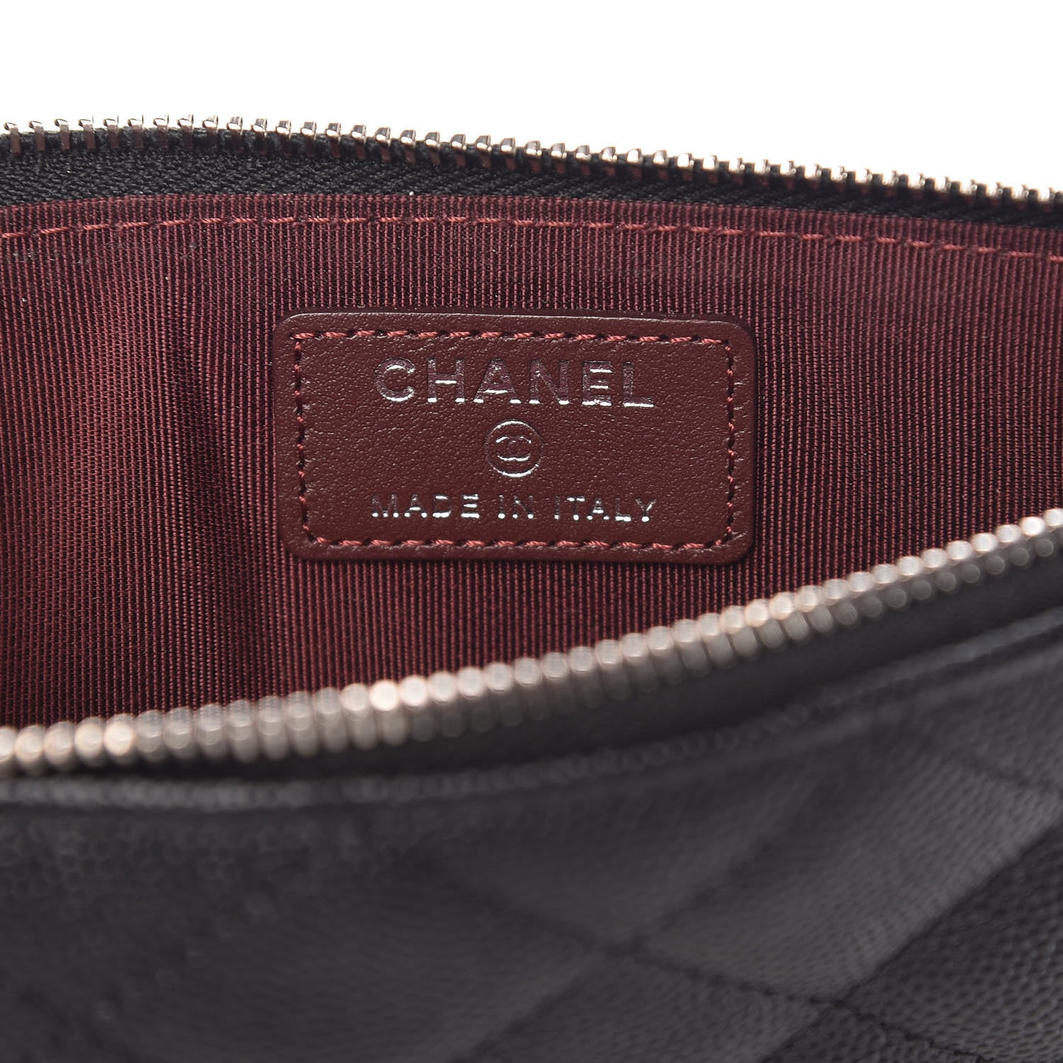 Chanel Caviar Quilted Classic Flat Wallet Pouch Black 6 of 8