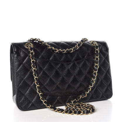 Chanel Caviar Quilted Medium Double Flap Black 3 of 9