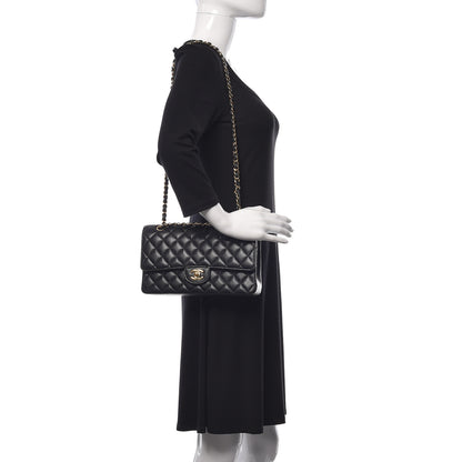 Chanel Caviar Quilted Medium Double Flap Black 2 of 10