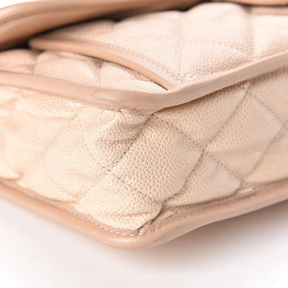 Chanel Caviar French Riviera Large Flap Beige 11 of 12