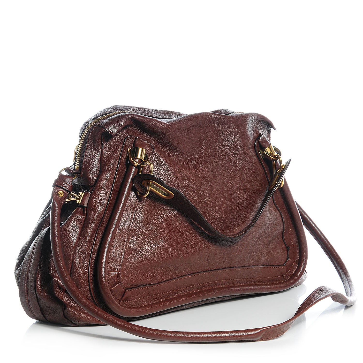 Chloe Calfskin Large Paraty Chocolate 3 of 10