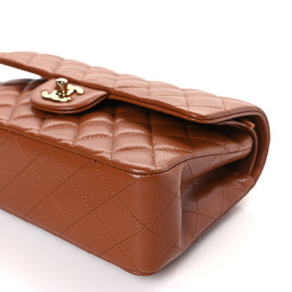 Chanel Caviar Quilted Small Double Flap Light Brown 9 of 10